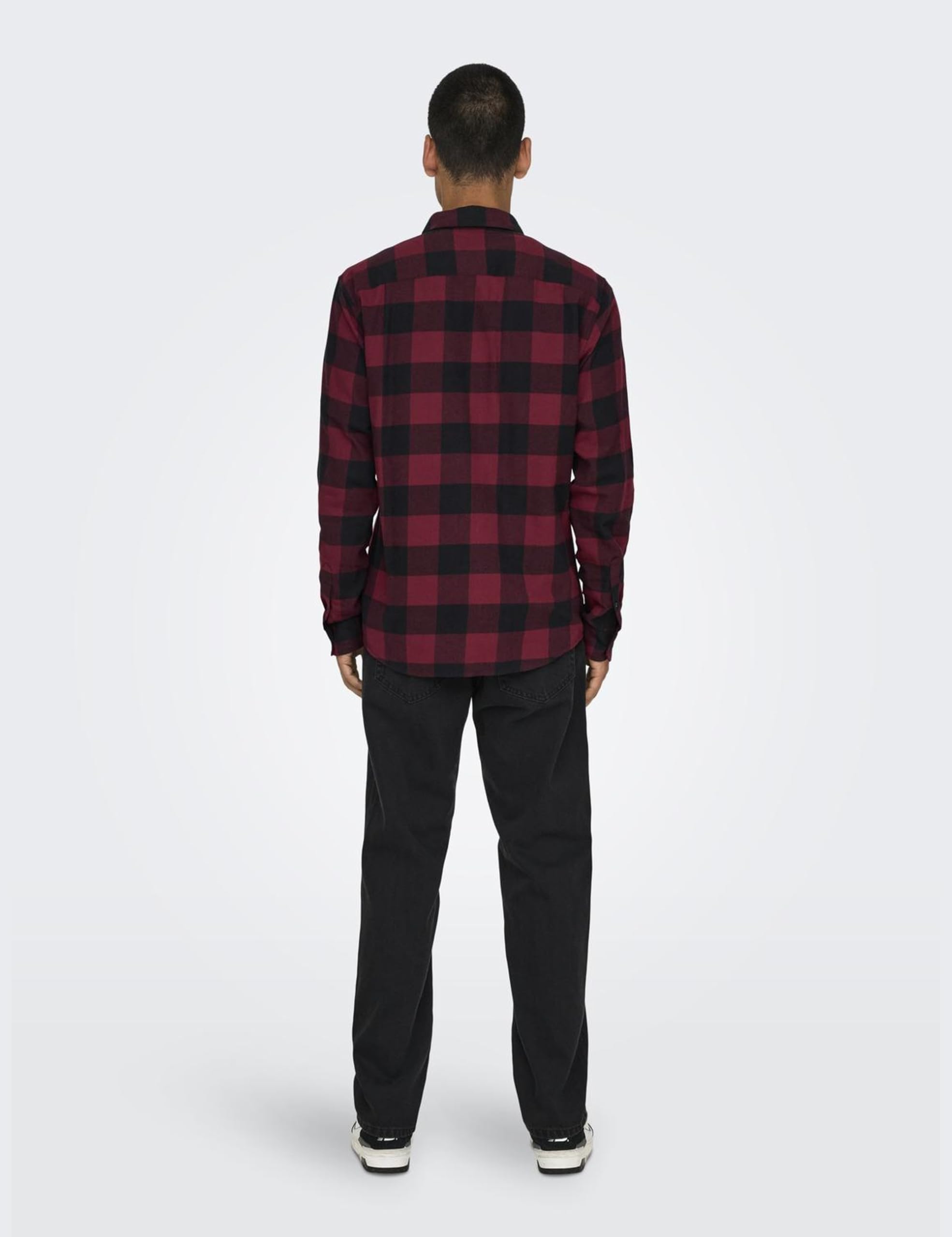 ONLY & SONS Gudmund Camicia Cabernet Maniche Lunghe