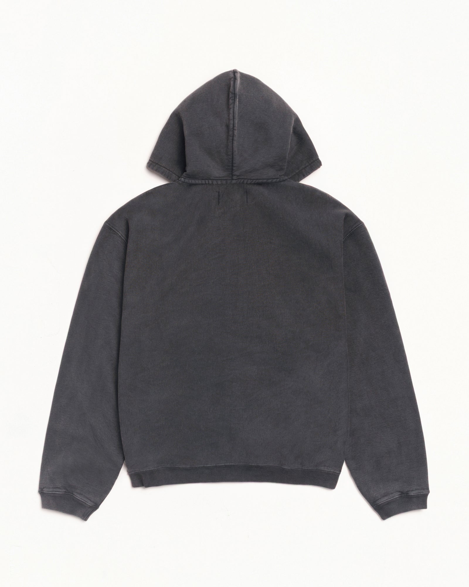 Stussy Zip Sweats Faded Graphic Zip Hoodie felpa Washed Black 500 gsm