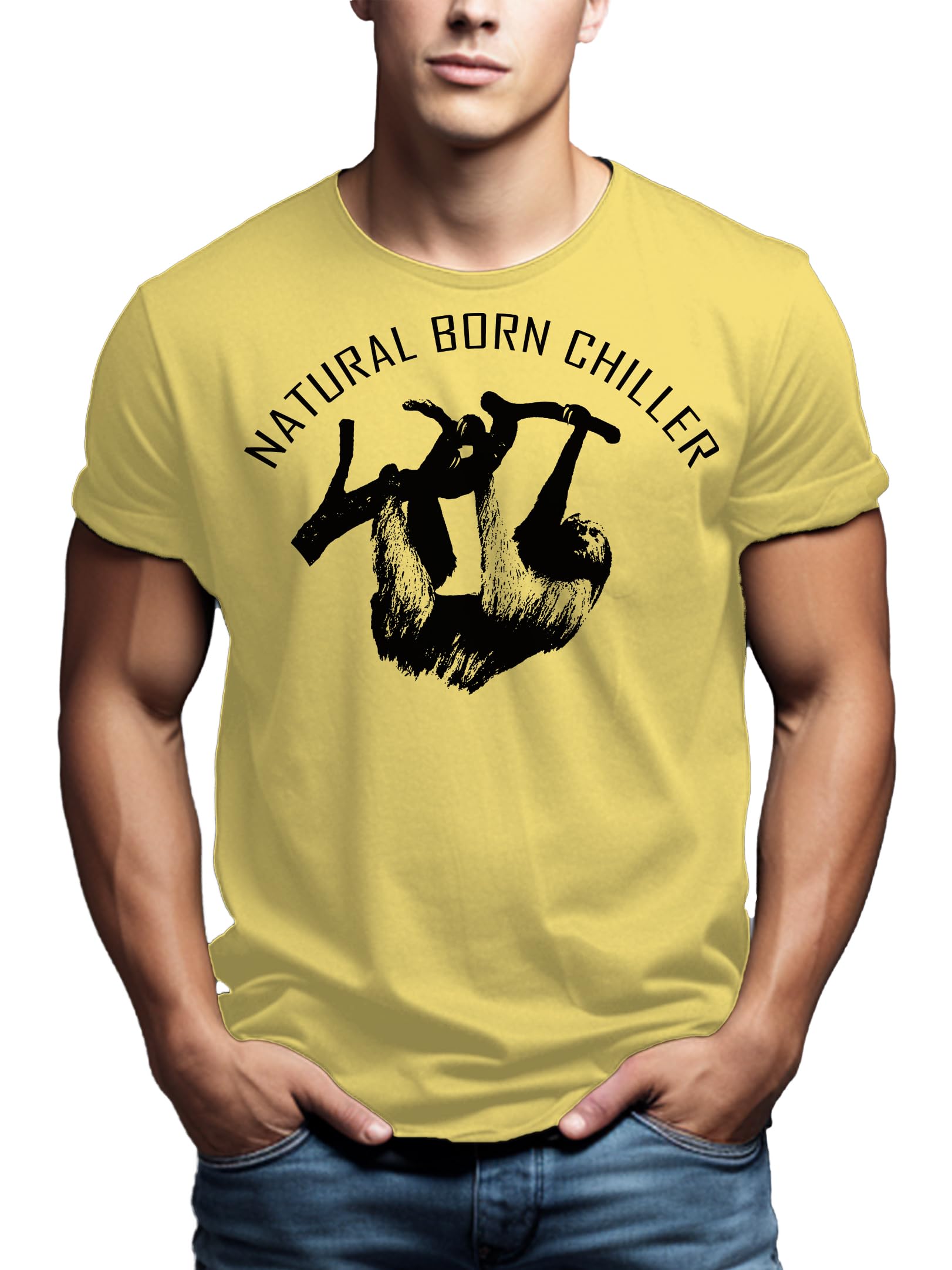 Makaya Natural Born Chiller T-Shirt Uomo Cotone Nera M