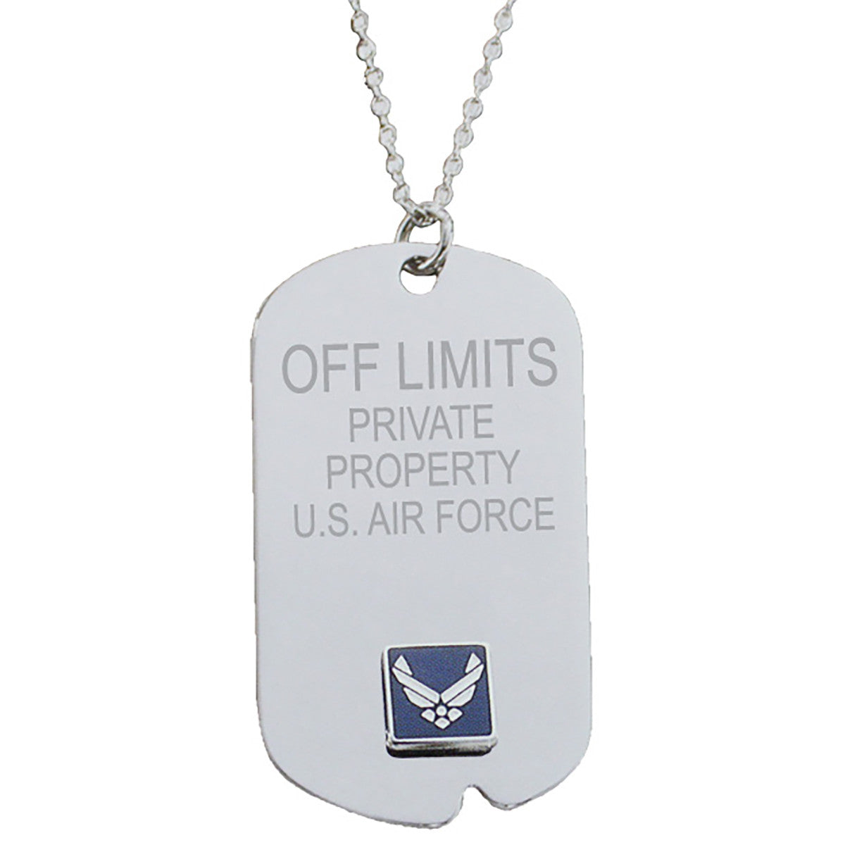 7.62 Design Off Limits collana dog tag 18" Air Force
