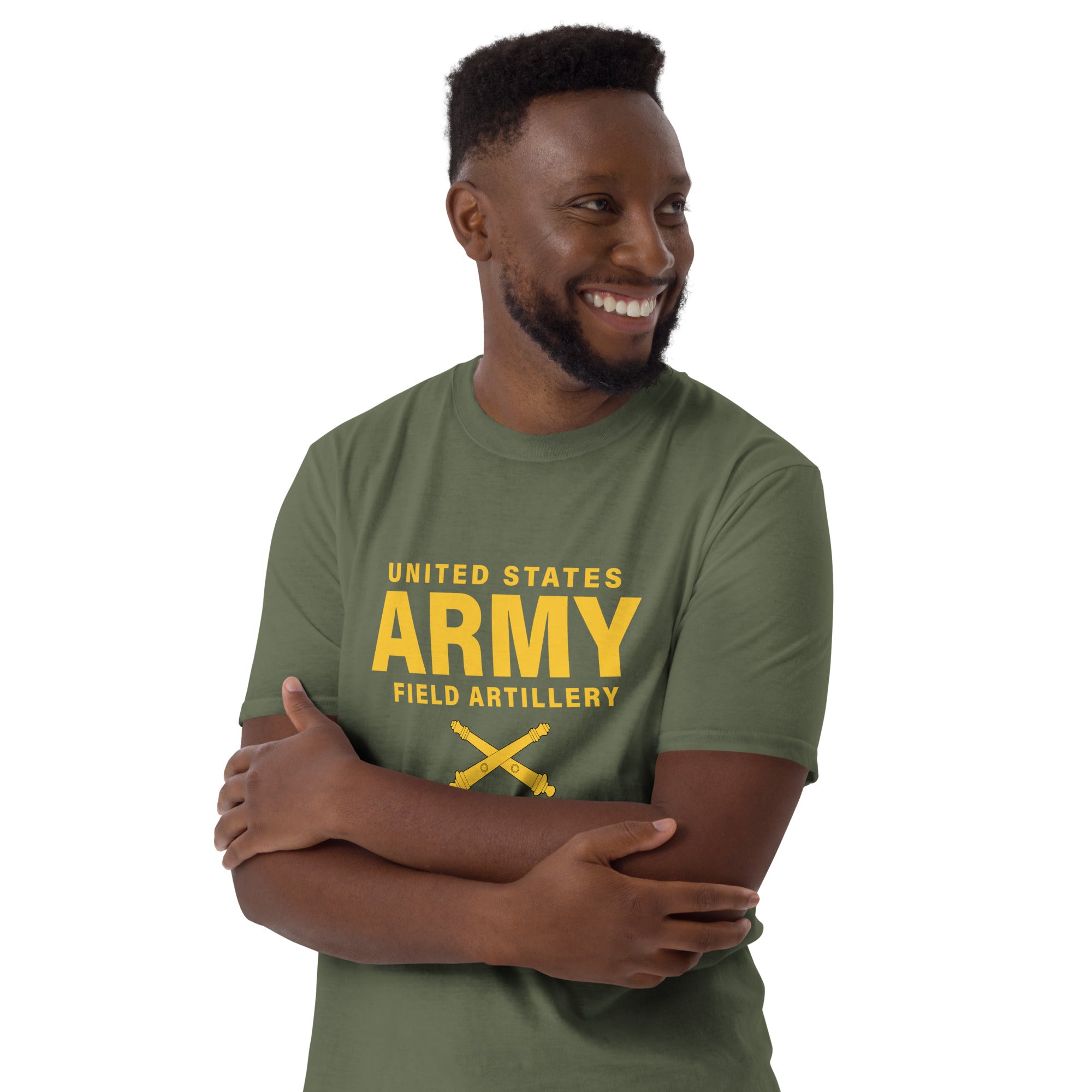 7.62 Design US Army Field Artillery T-Shirt uomo nera cotone