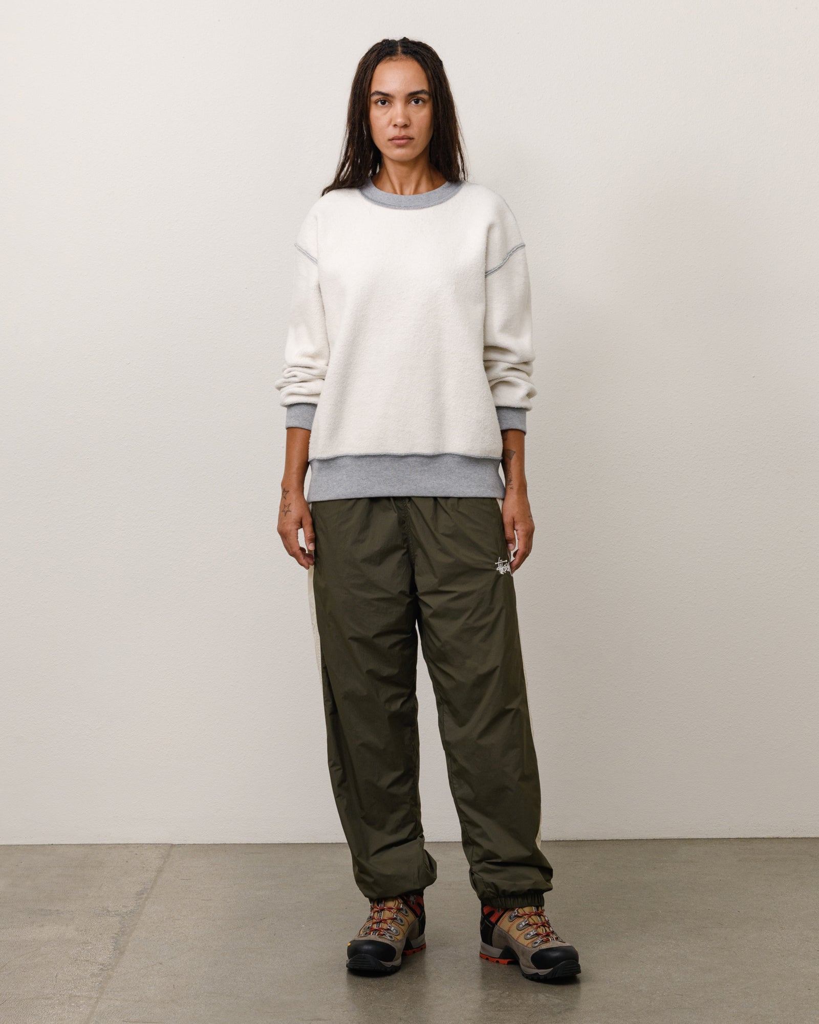Stussy Pantaloni Tuta Banda Laterale joggers Olive