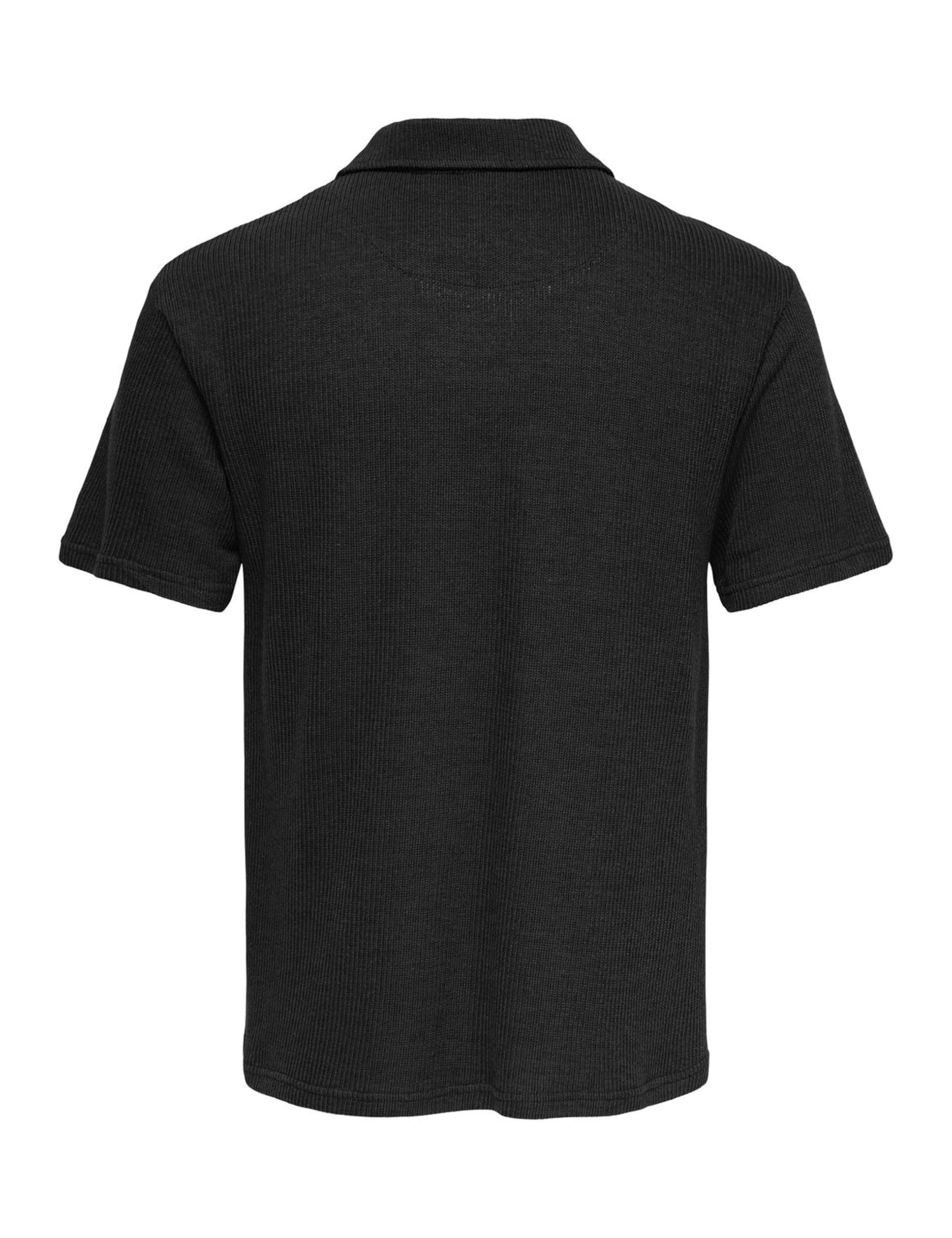 Only & Sons Onsconley Polo Maniche Corte Uomo Nera