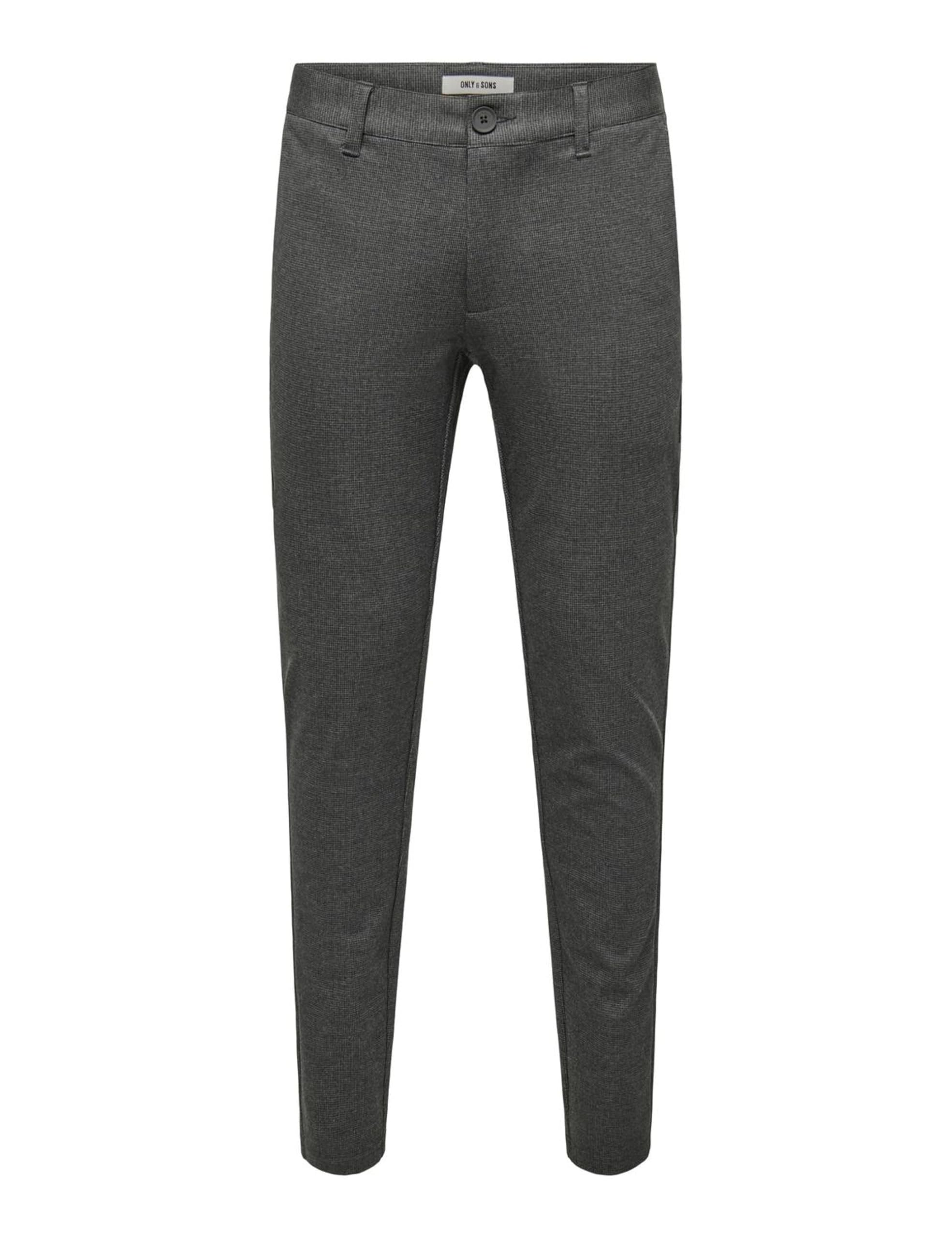 Only & Sons Onsmark Pantaloni uomo 32W/32L nero slim check