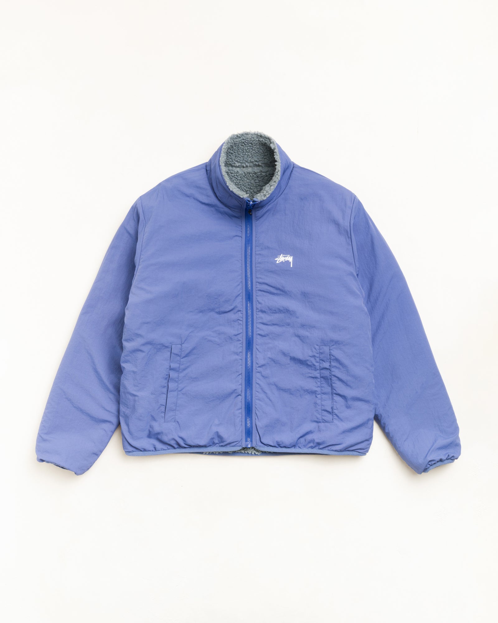 Stussy Sherpa Reversible Jacket giacca Bluestone nylon