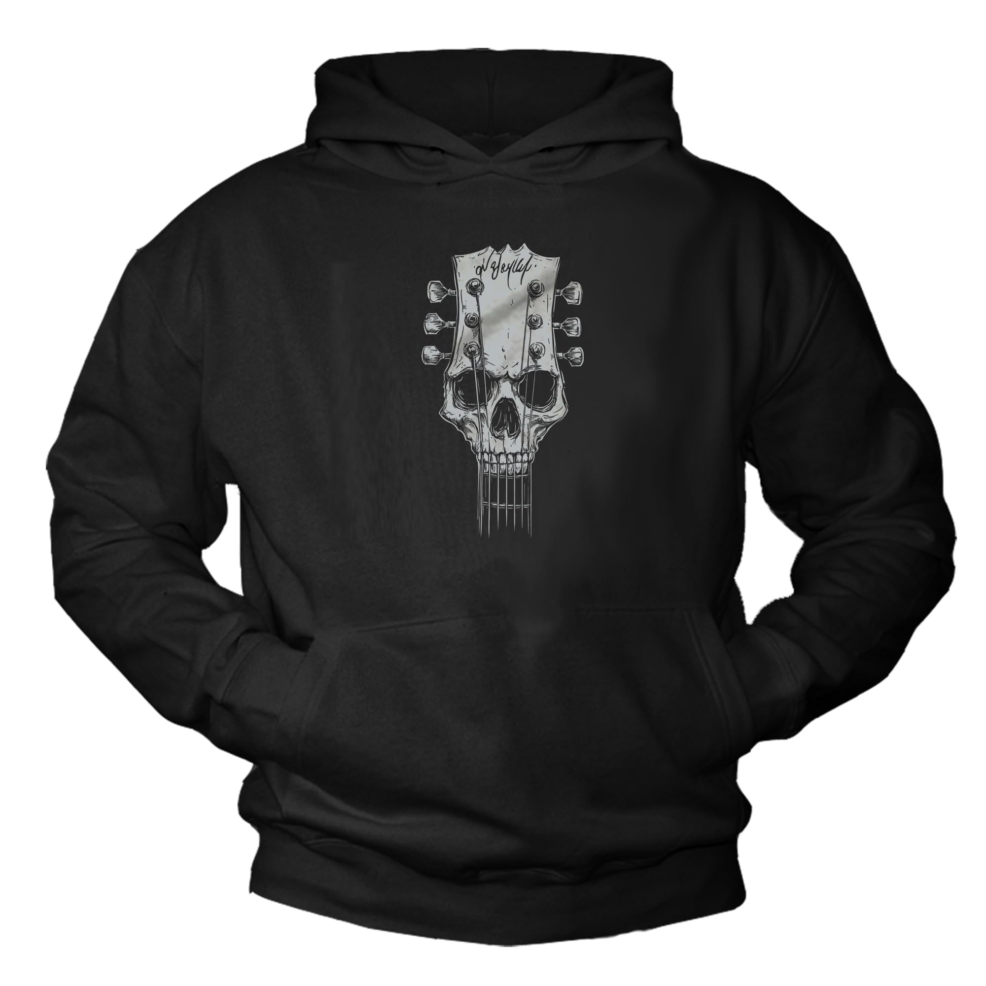 MAKAYA Hard Rock felpa con cappuccio uomo XL teschio