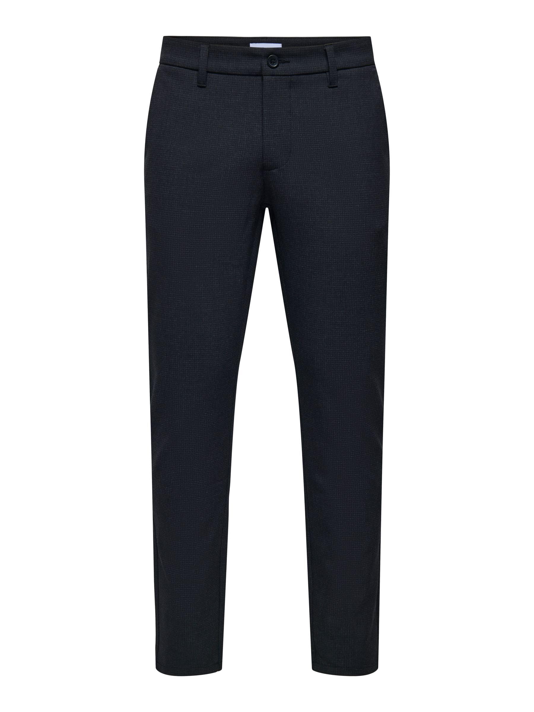 Only & Sons Onsbrad Life Slim Check 0184 pantalone uomo Teak 32W/32L
