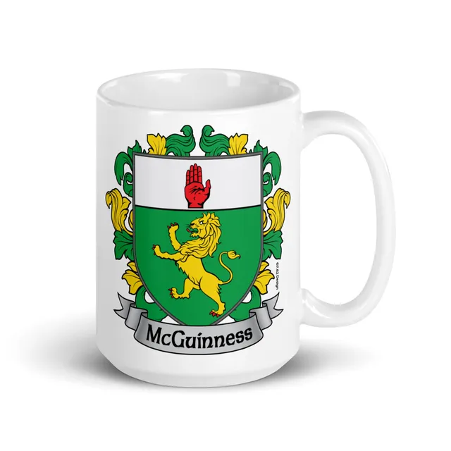 7.62 Design McGuinness Tazza Mug Ceramica 15 oz Stemma Irlandese