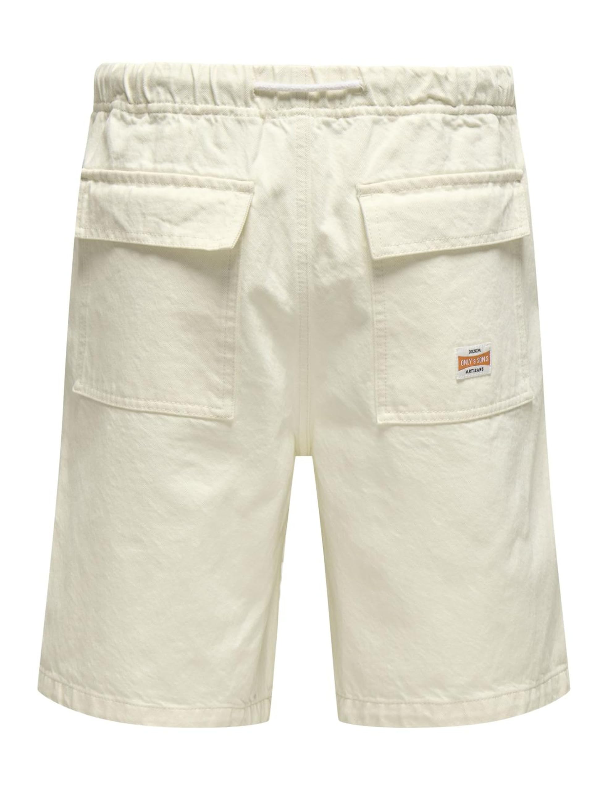 ONLY & SONS Onsfade Pantaloncini Uomo M denim bianco Strings