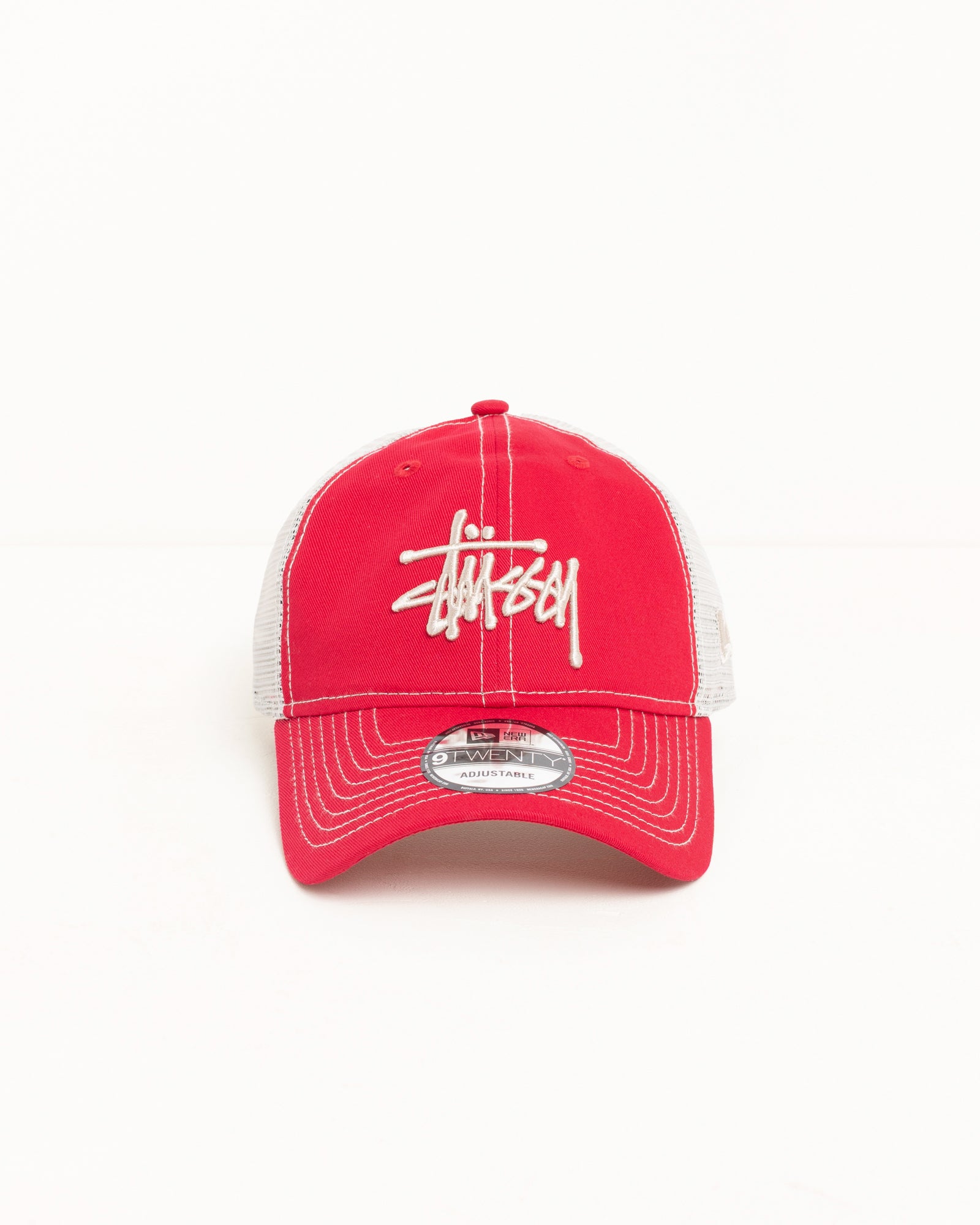 Stussy 9Twenty Basic Trucker berretto scarlet cotone