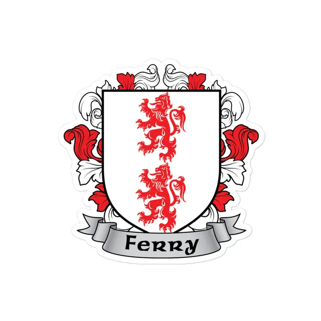 7.62 Design Ferry adesivo stemma famiglia irlandese 4x4 vinile