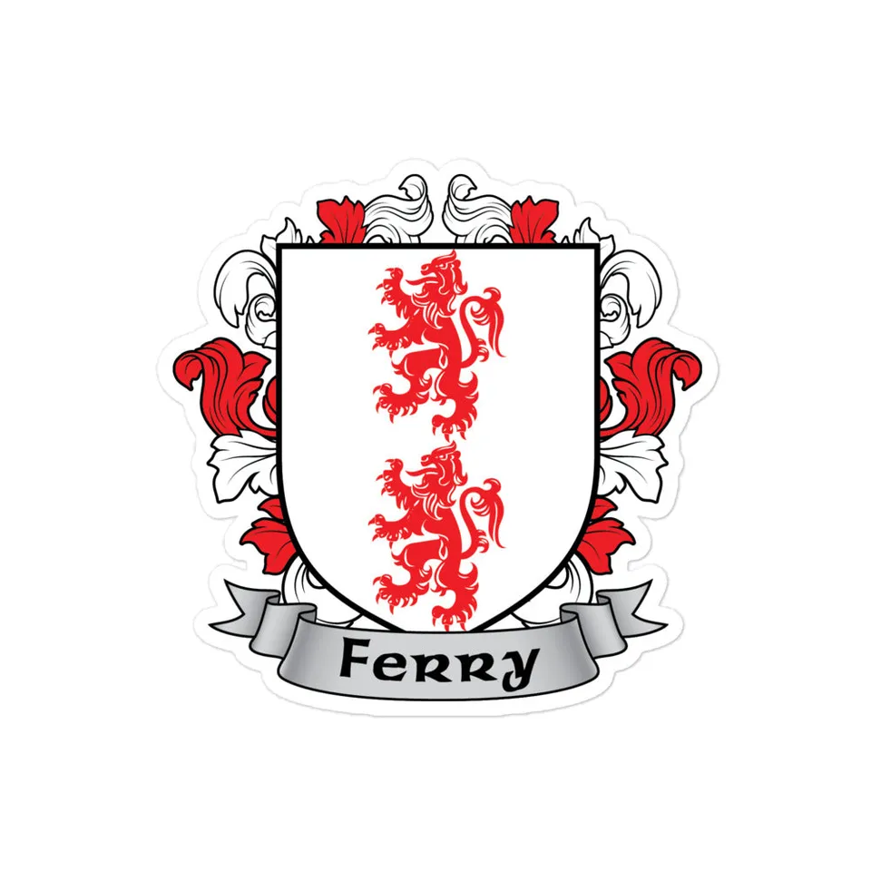 7.62 Design Ferry adesivo stemma famiglia irlandese 4x4 vinile