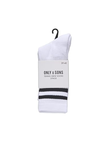 Only & Sons Onsevery Calzini Tennis Uomo 3 Paia Neri