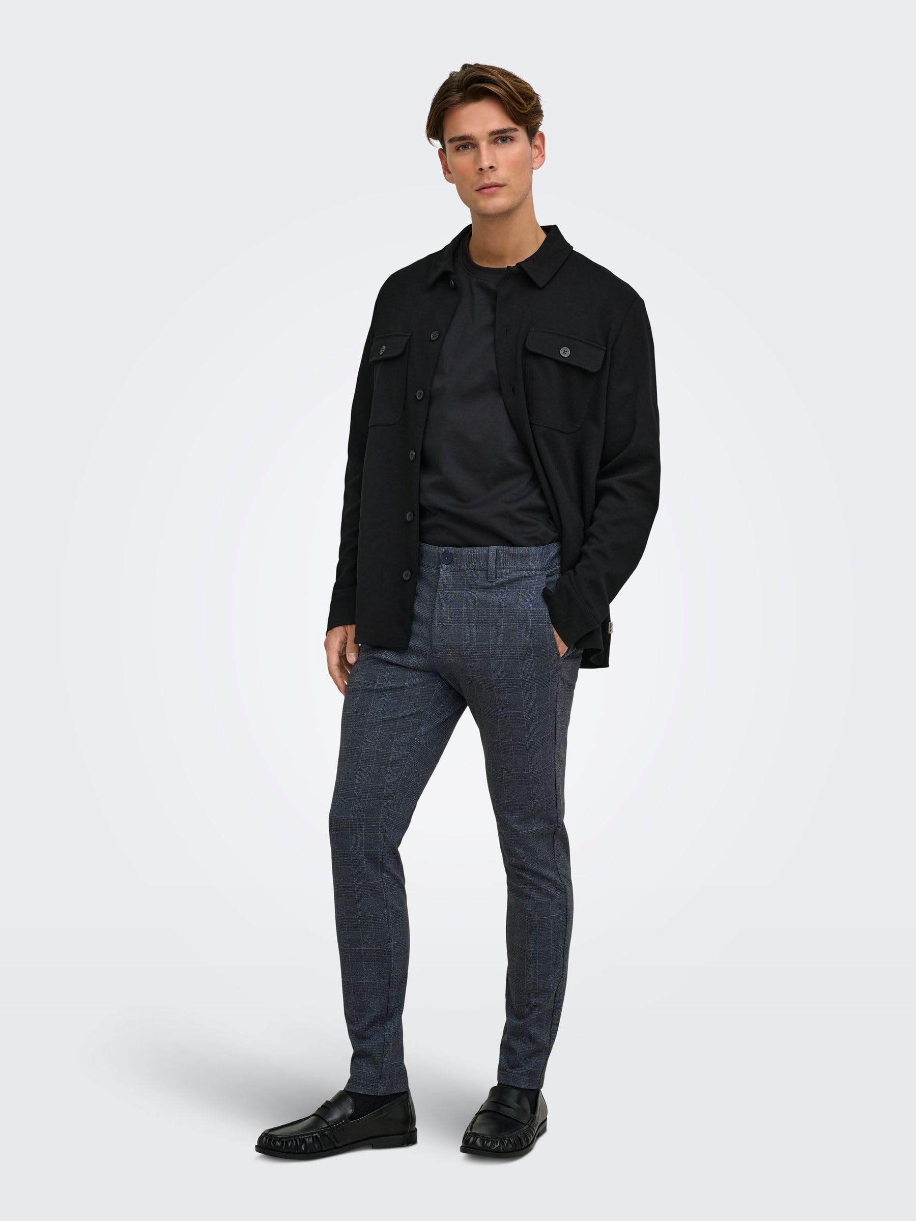 Only & Sons Onsmark 9887 Pantaloni Uomo Slim Blu 36W/34L