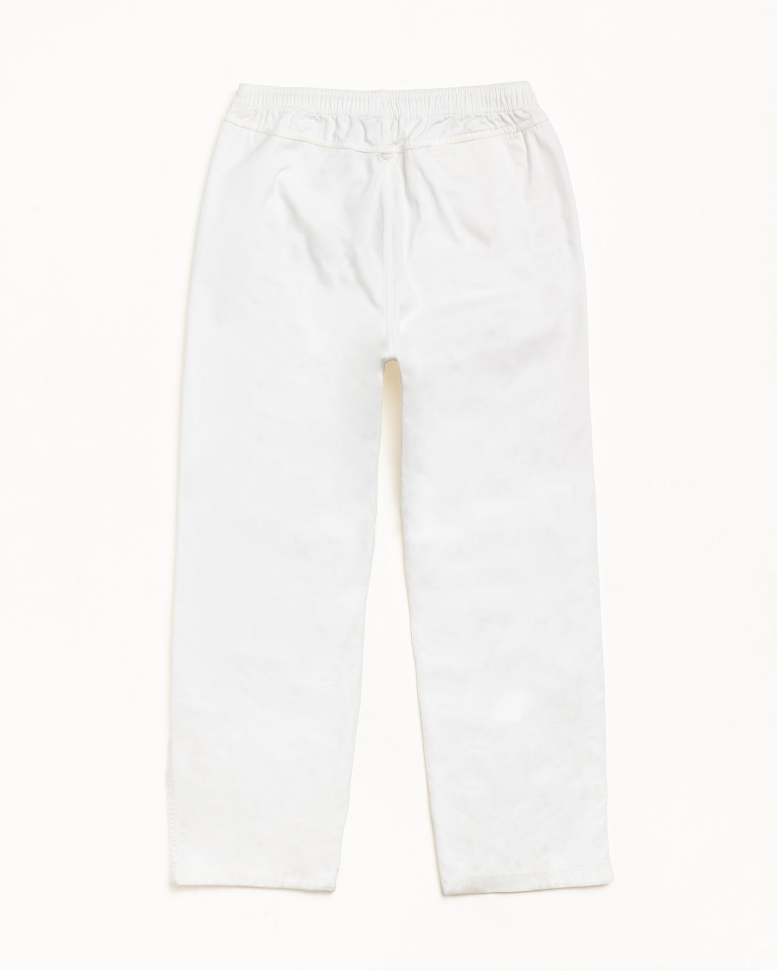 Stussy Beach Pant Cotton Twill pantaloni bone rilassati