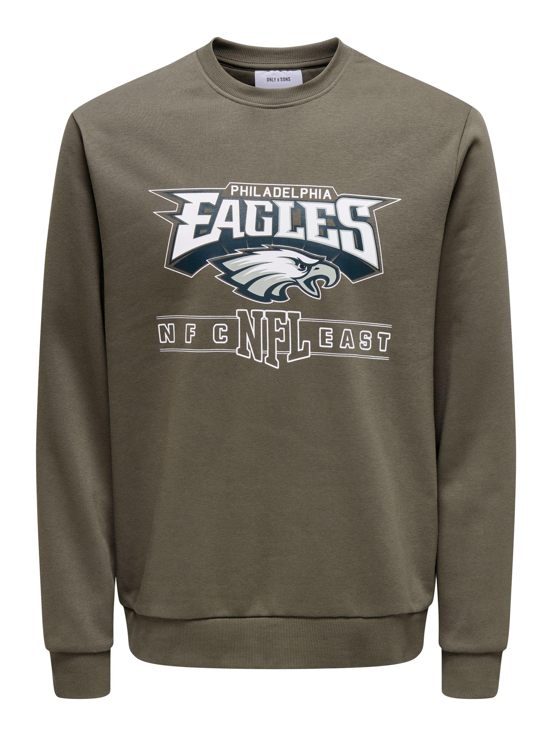 Only & Sons Felpa Girocollo Uomo S Bruno NFL