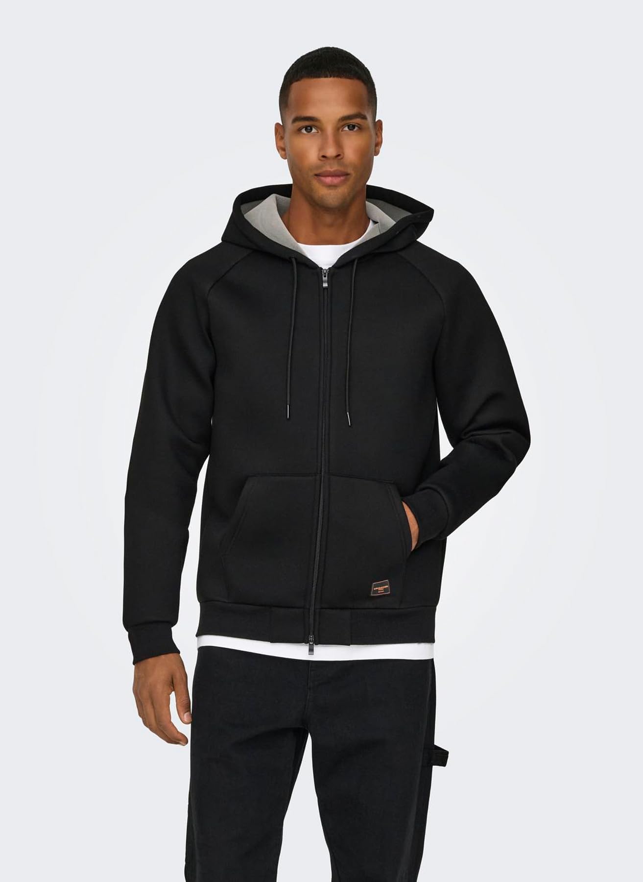 ONLY & SONS Onsbobbey Scuba Felpa Uomo Zip Intera