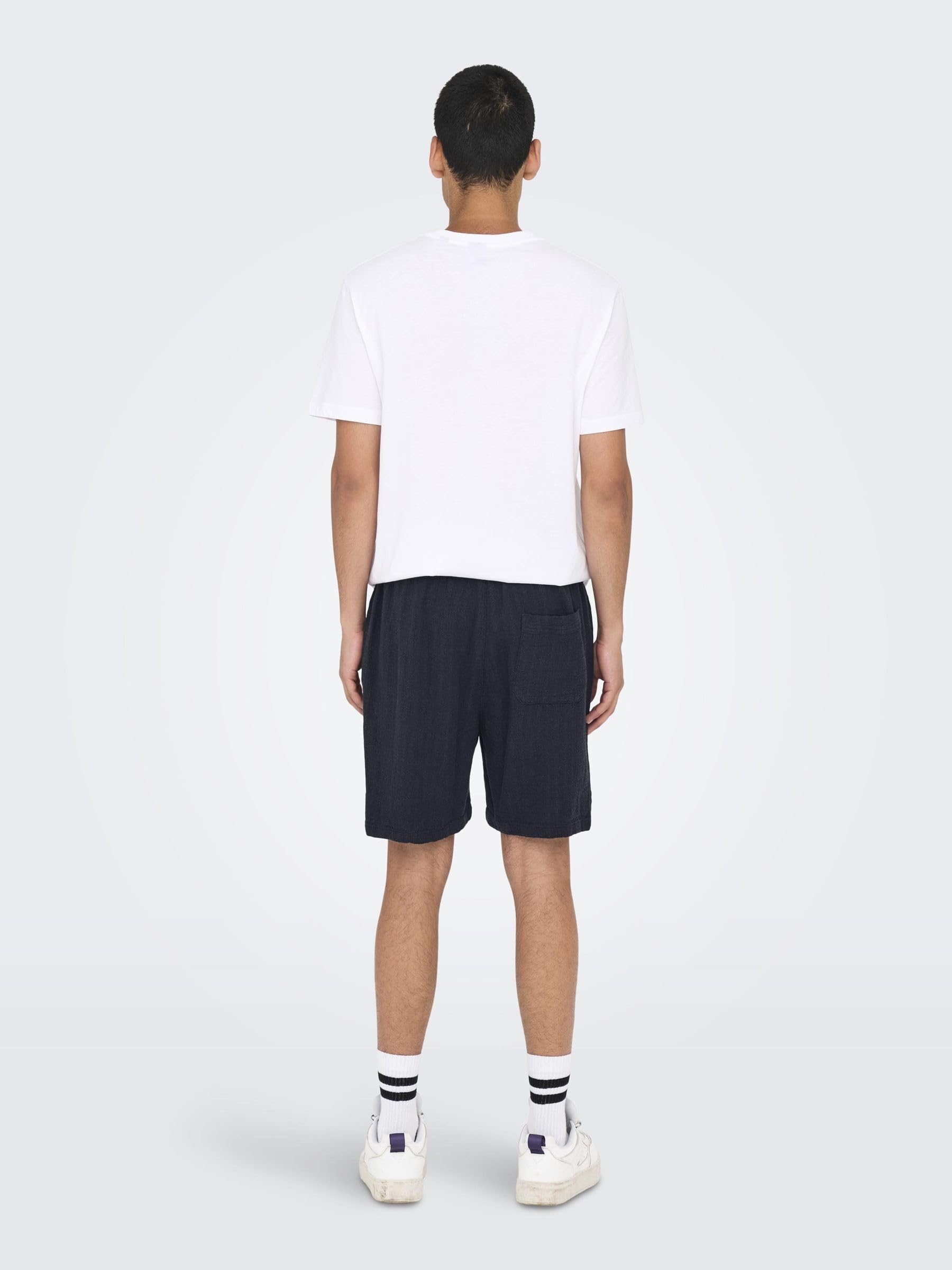 ONLY & SONS Pantaloncini Cotone Navy Scuro