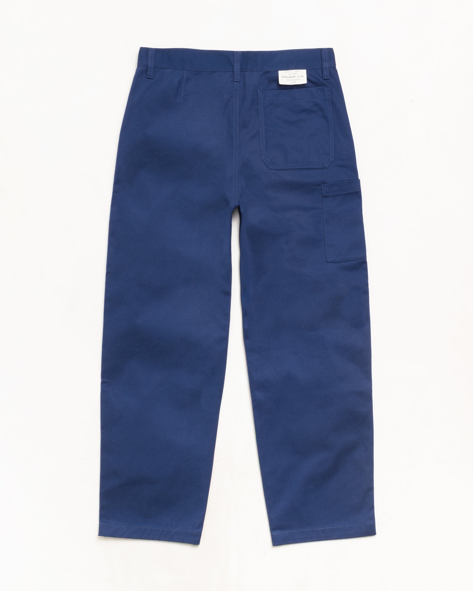 Stussy Pants pantalone uniforme pantalone cotone blu 32