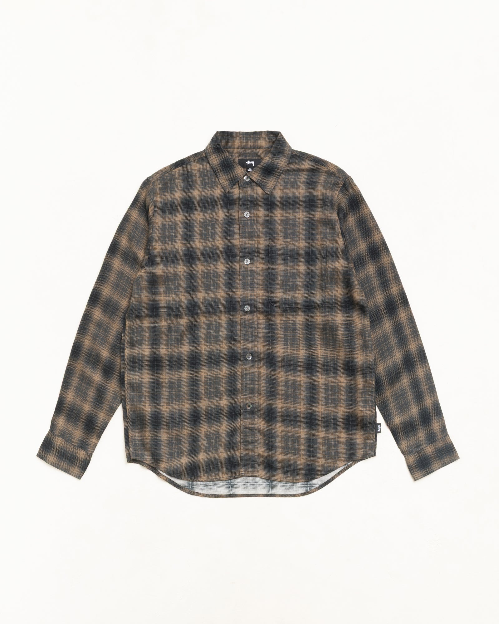 Stussy Matthew Printed Shirt camicia marrone Tencel
