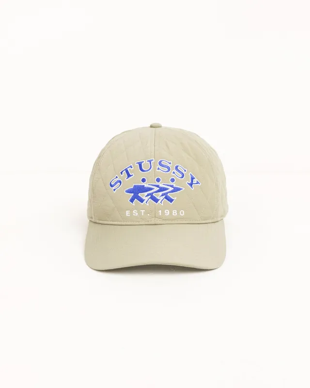Stussy Quilted Surfwalk Snapback Cap cappello khaki nylon