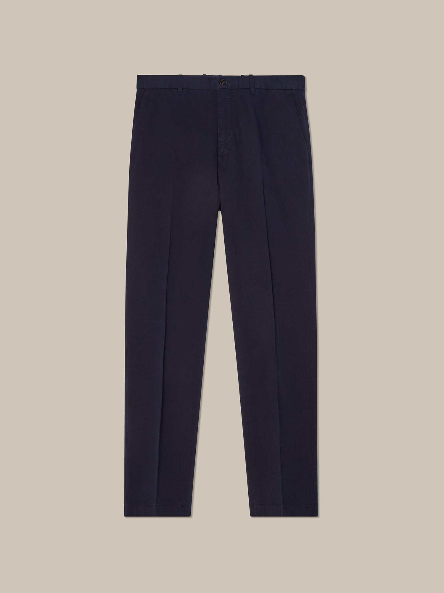 Robert Talbott Draper pantalone chino navy cotone