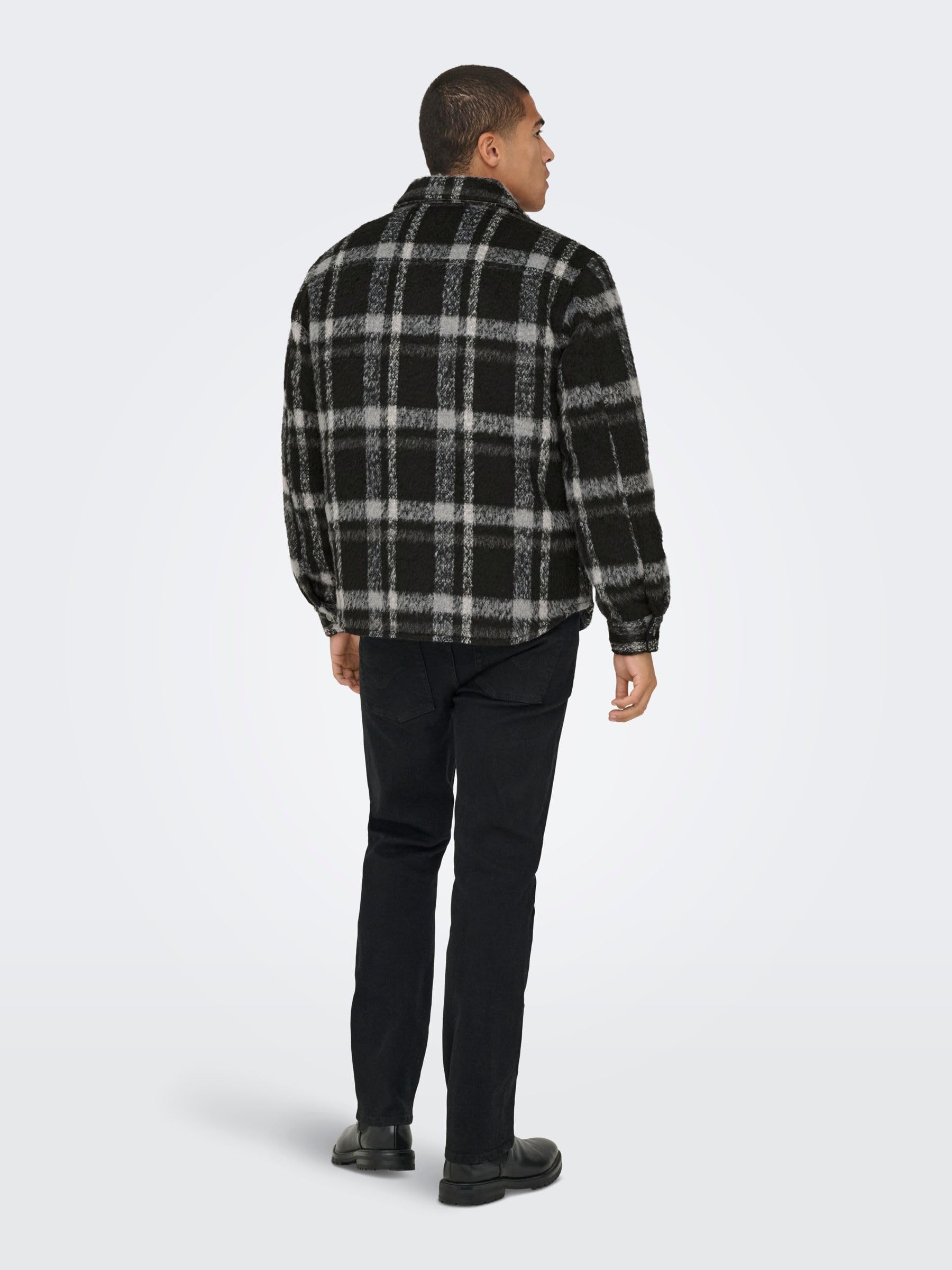 Only & Sons Onsgio Check Giacca Imbottita Uomo L Quadri