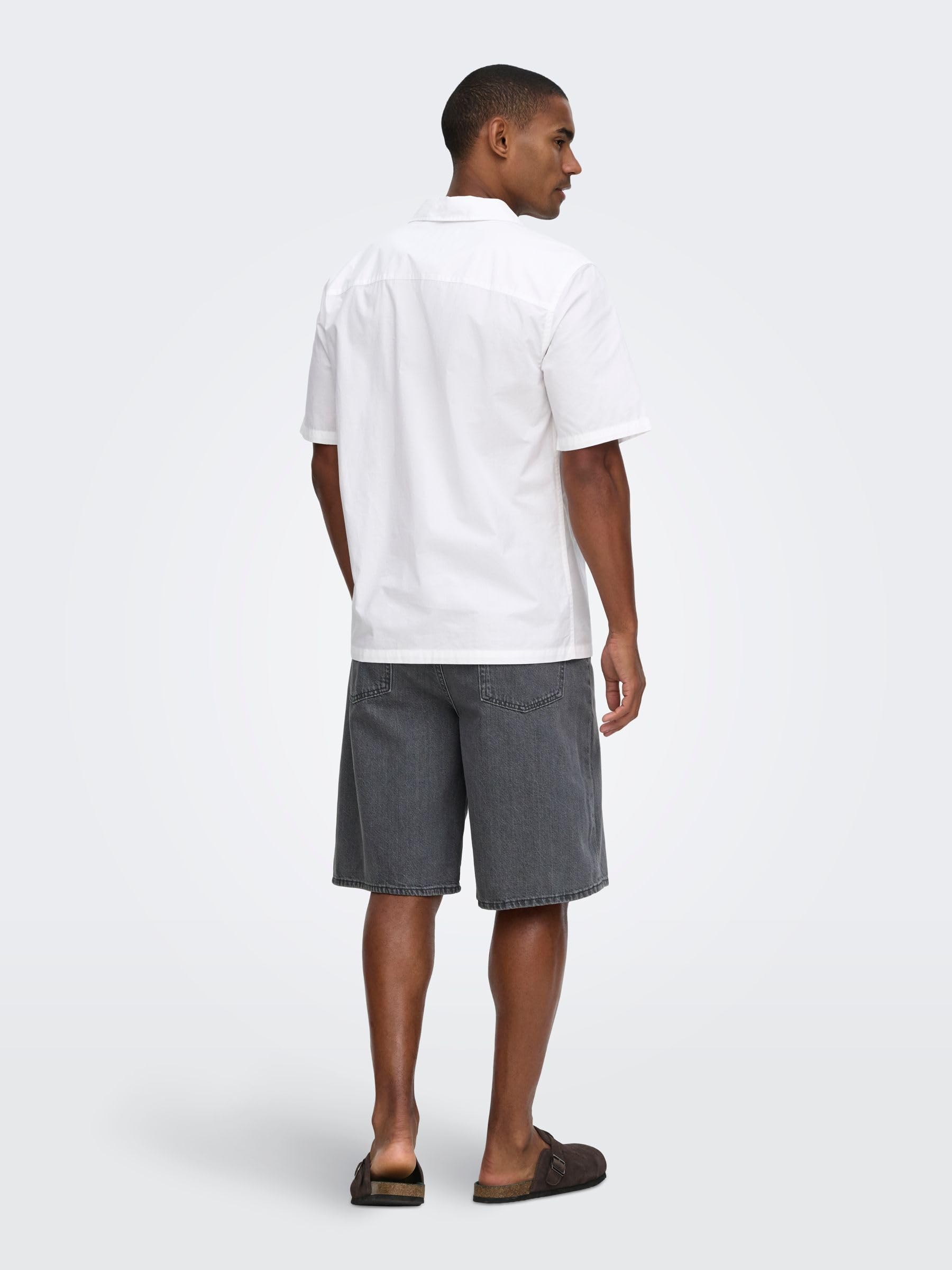 ONLY & SONS Onsremi Shorts Uomo XL Denim Blu Wide