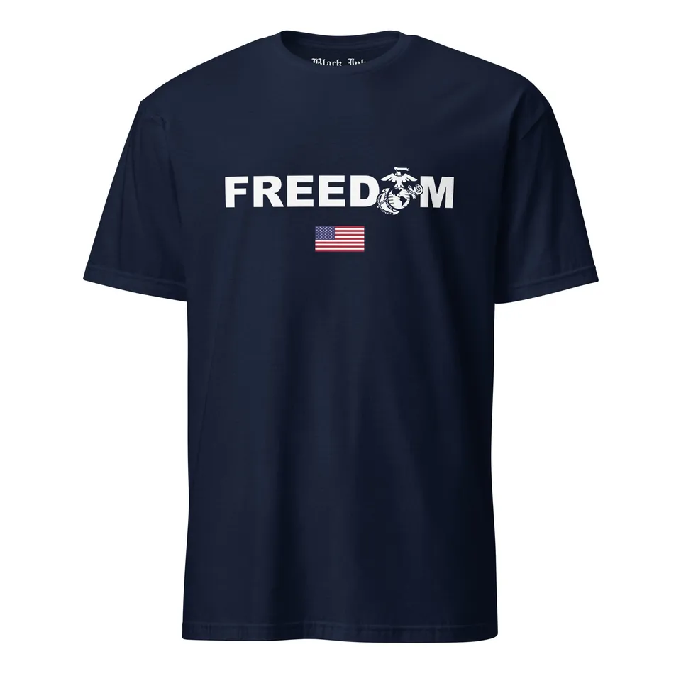 7.62 Design USMC Freedom t-shirt uomo nera cotone