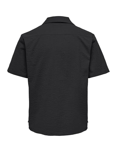 ONLY & SONS Onseye Resort Camicia Uomo Nero Cotone