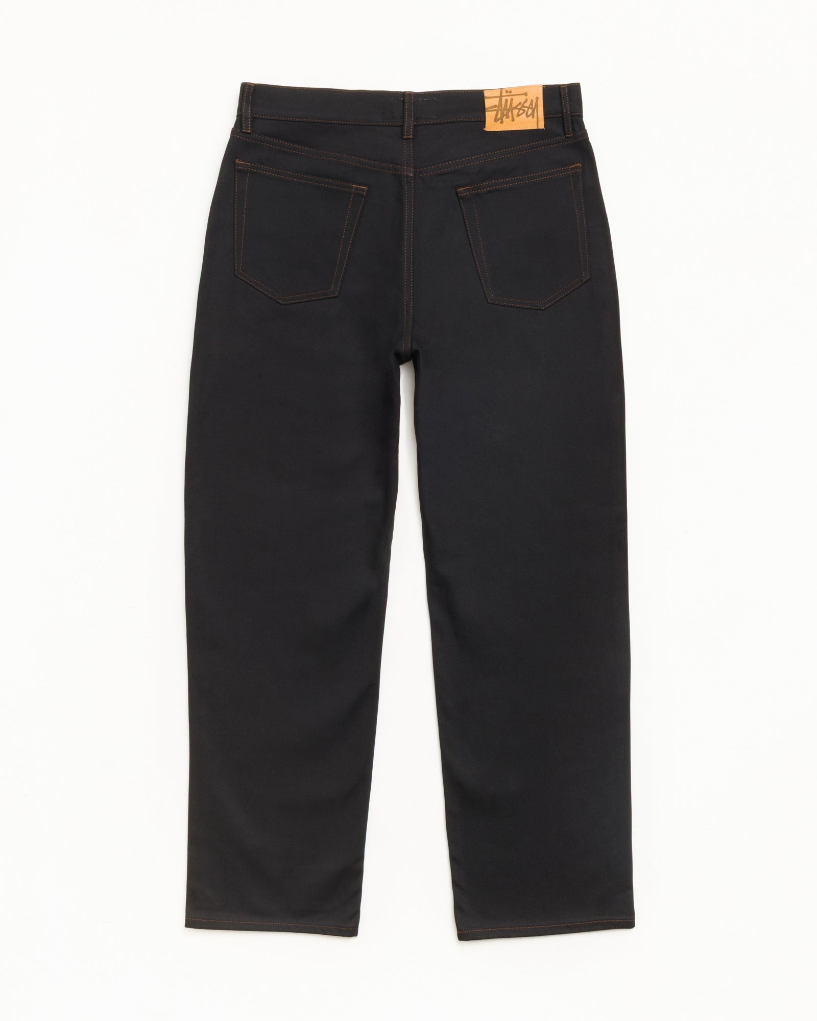 Stussy Big Ol Jean Denim Raw Black 100% Cotone