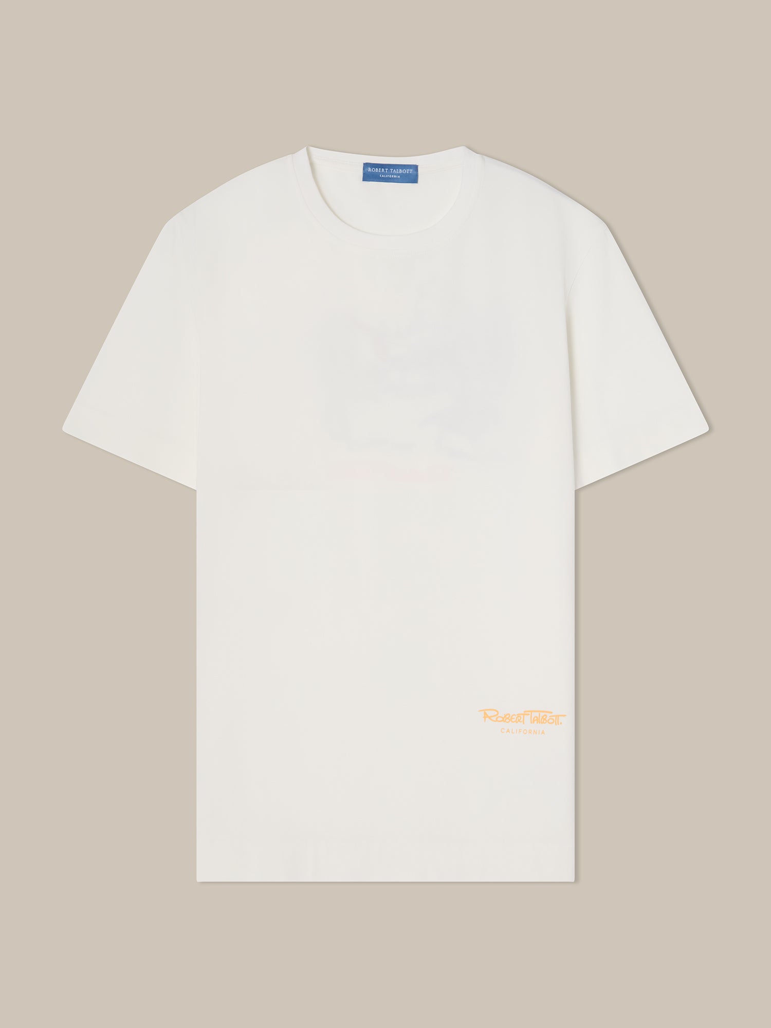 Robert Talbott Graphic Dean Tee T-Shirt Cotone Bianco
