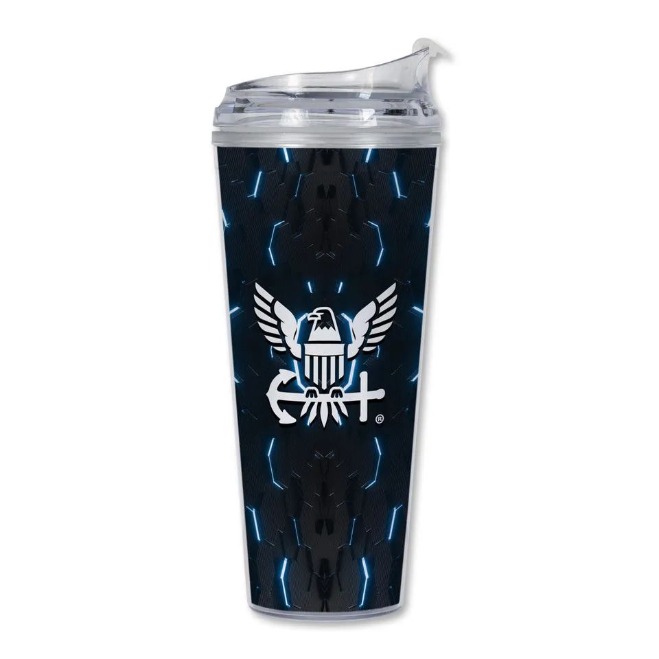7.62 Design Drinkware U.S. Navy Logo Tumbler Plastica 24oz