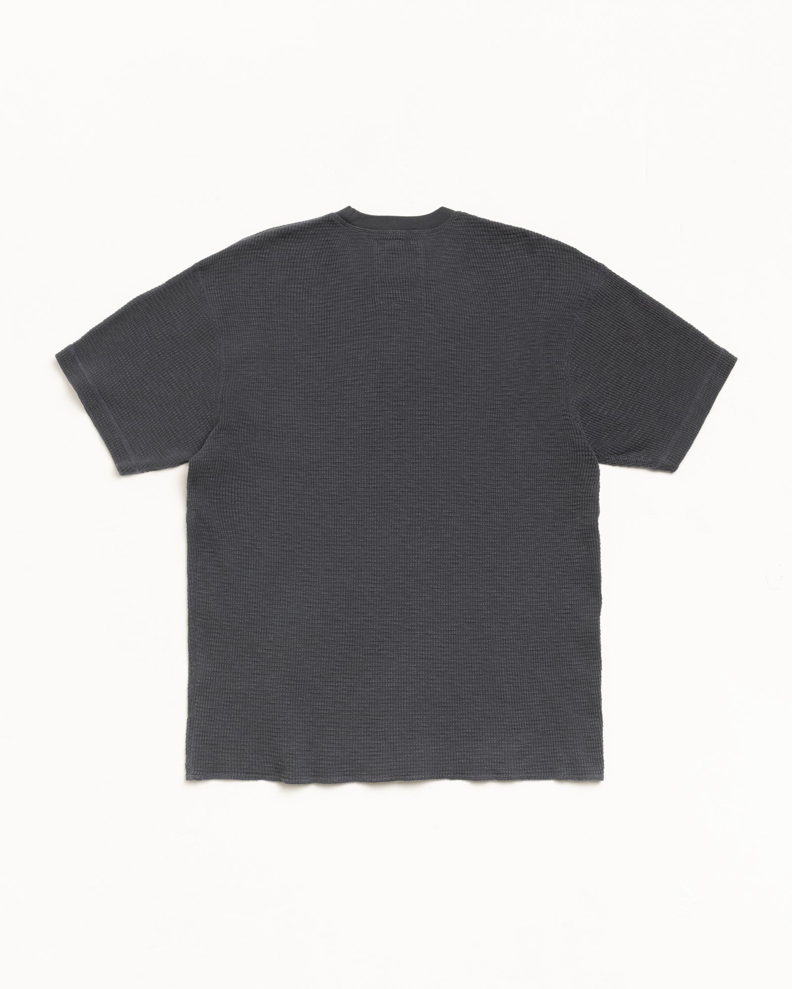 Stussy Pigment Dyed maglietta Faded Black waffle