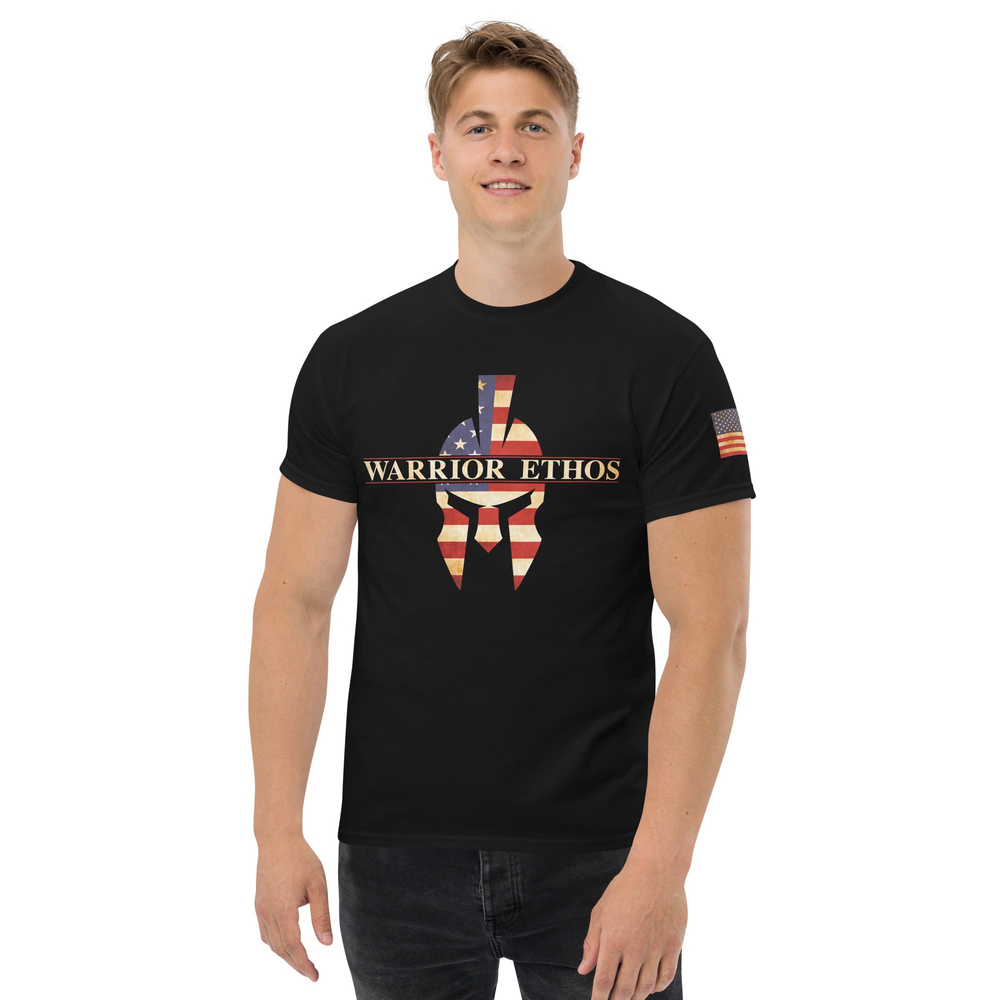 7.62 Design American Warrior Ethos T-Shirt Uomo Nera Cotone