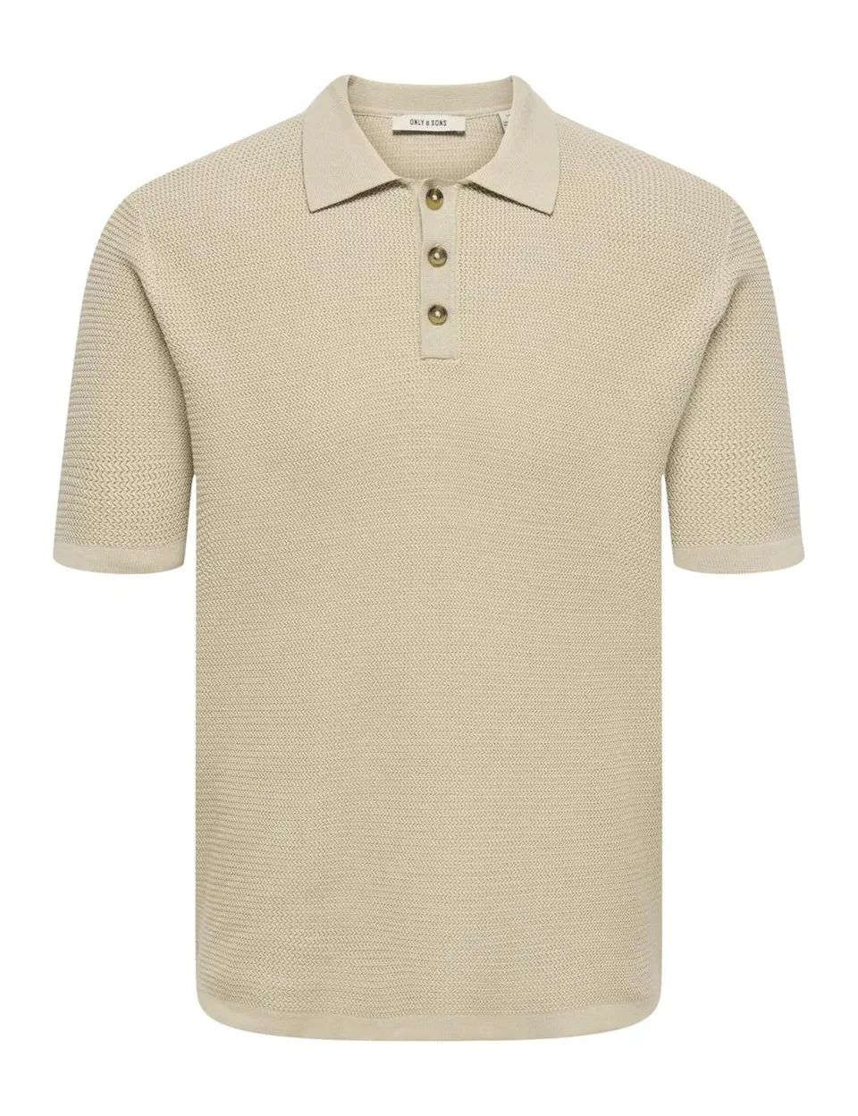 Only & Sons Onseric Reg 12 Struc SS Polo Uomo Argento