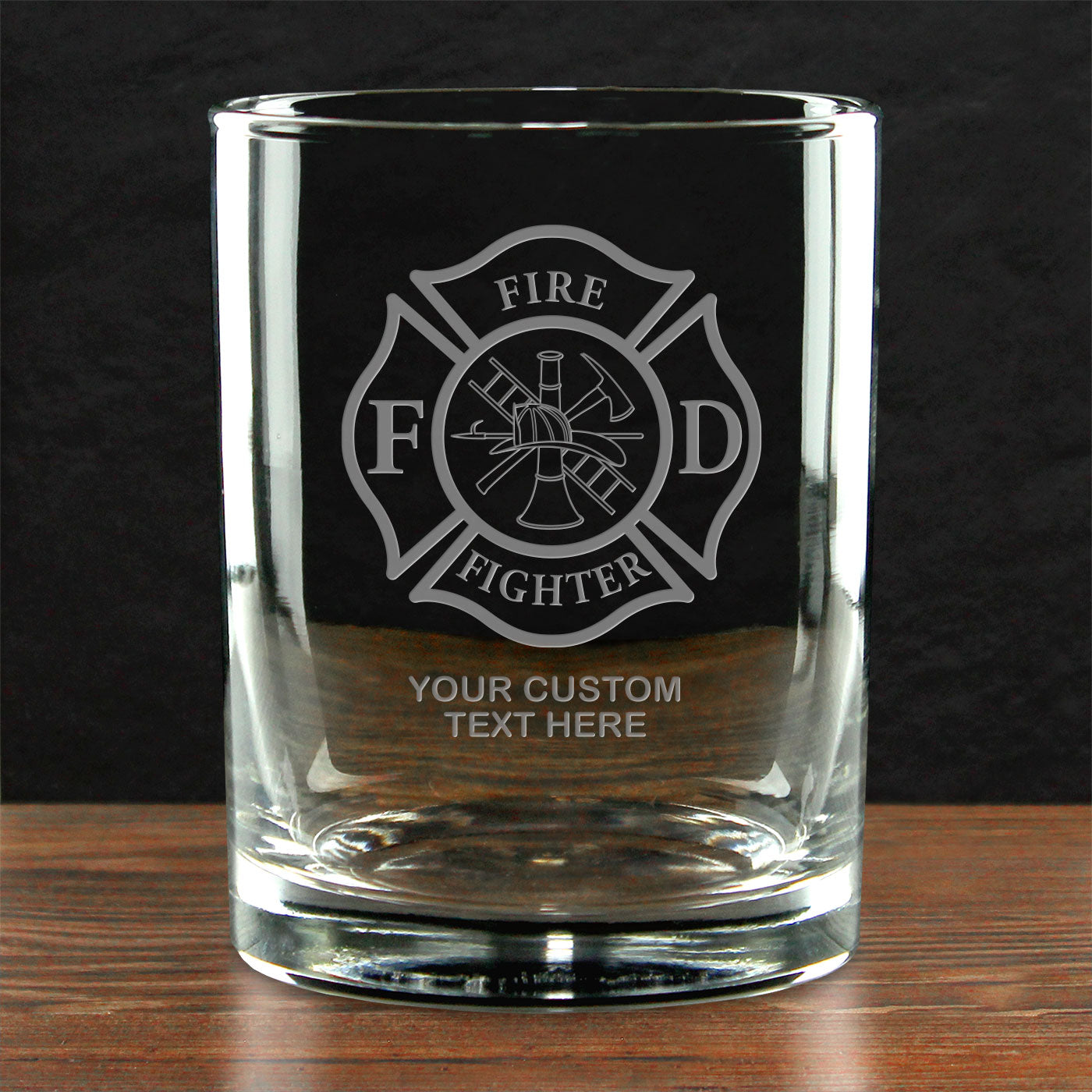 7.62 Design Maltese Cross bicchiere whisky 14 oz inciso