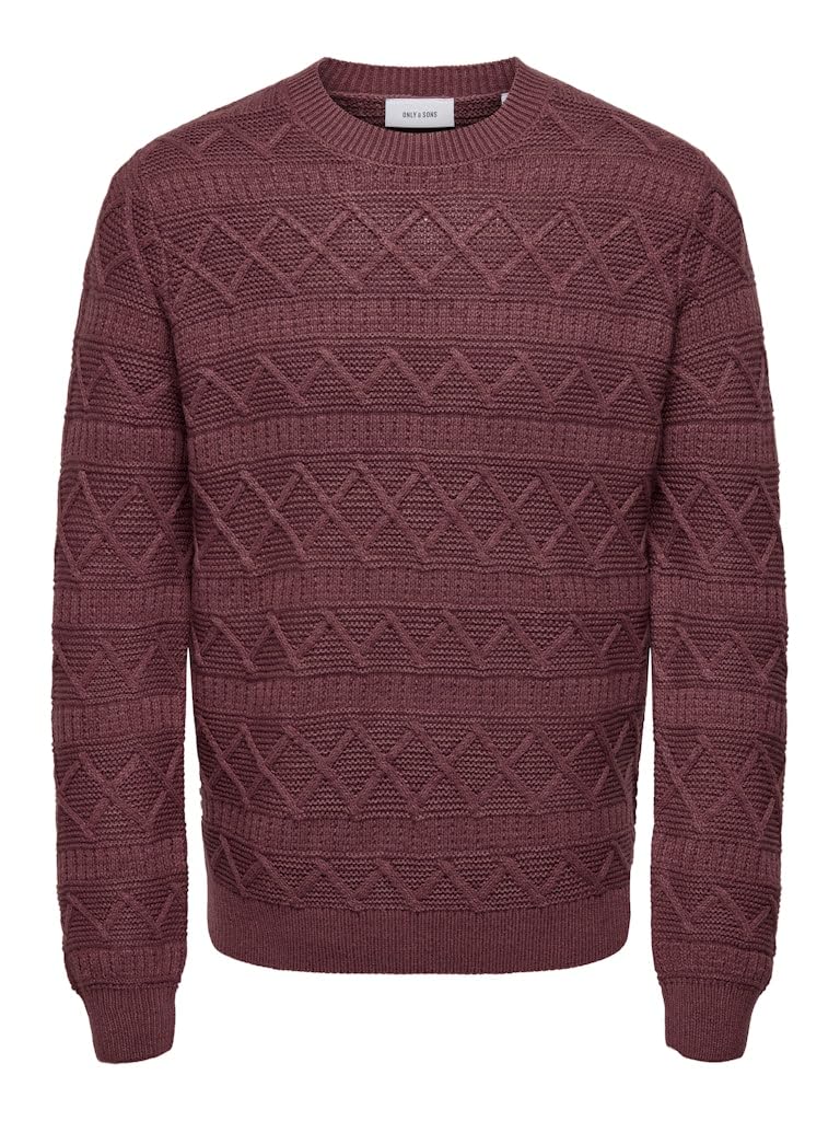 ONLY & SONS Maglione Girocollo Uomo Basic Maniche Lunghe