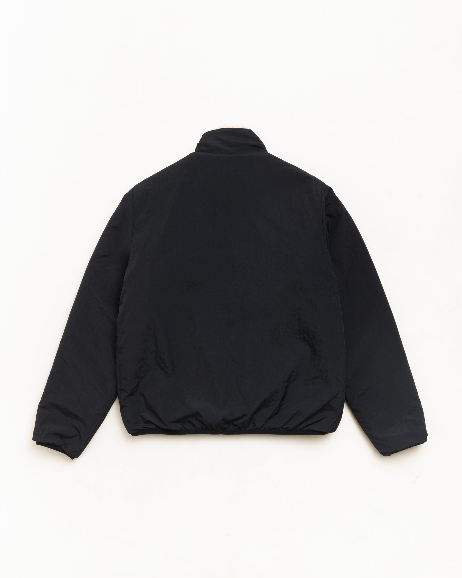 Stussy Sherpa Reversible giacca beige doppia faccia
