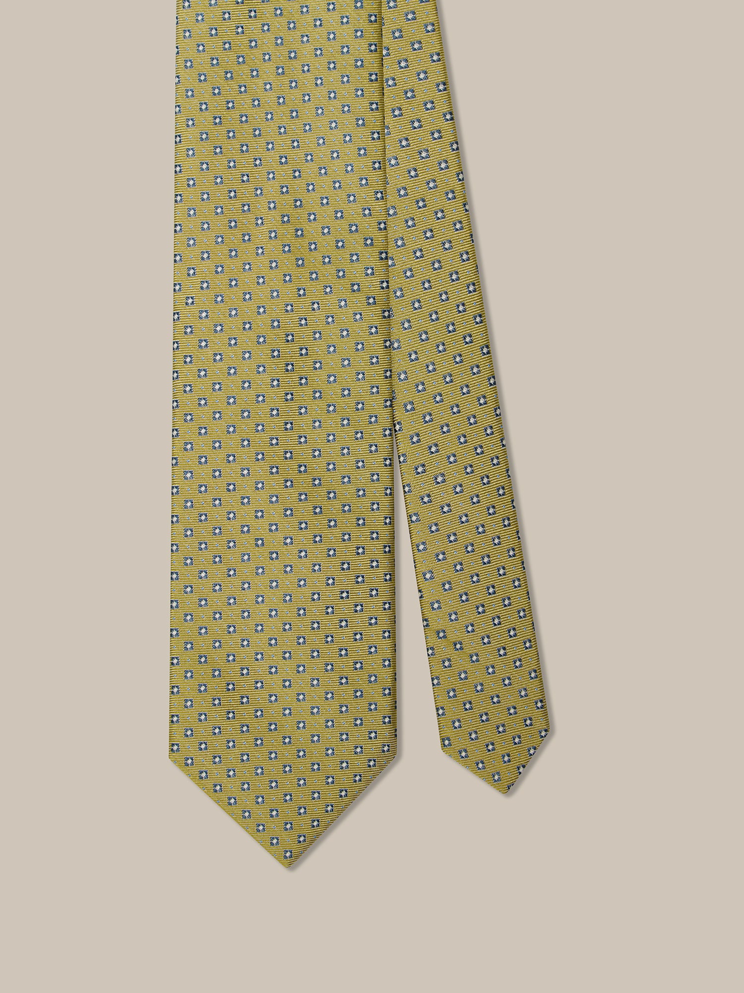 Robert Talbott Micro Neat Geo Spot cravatta verde