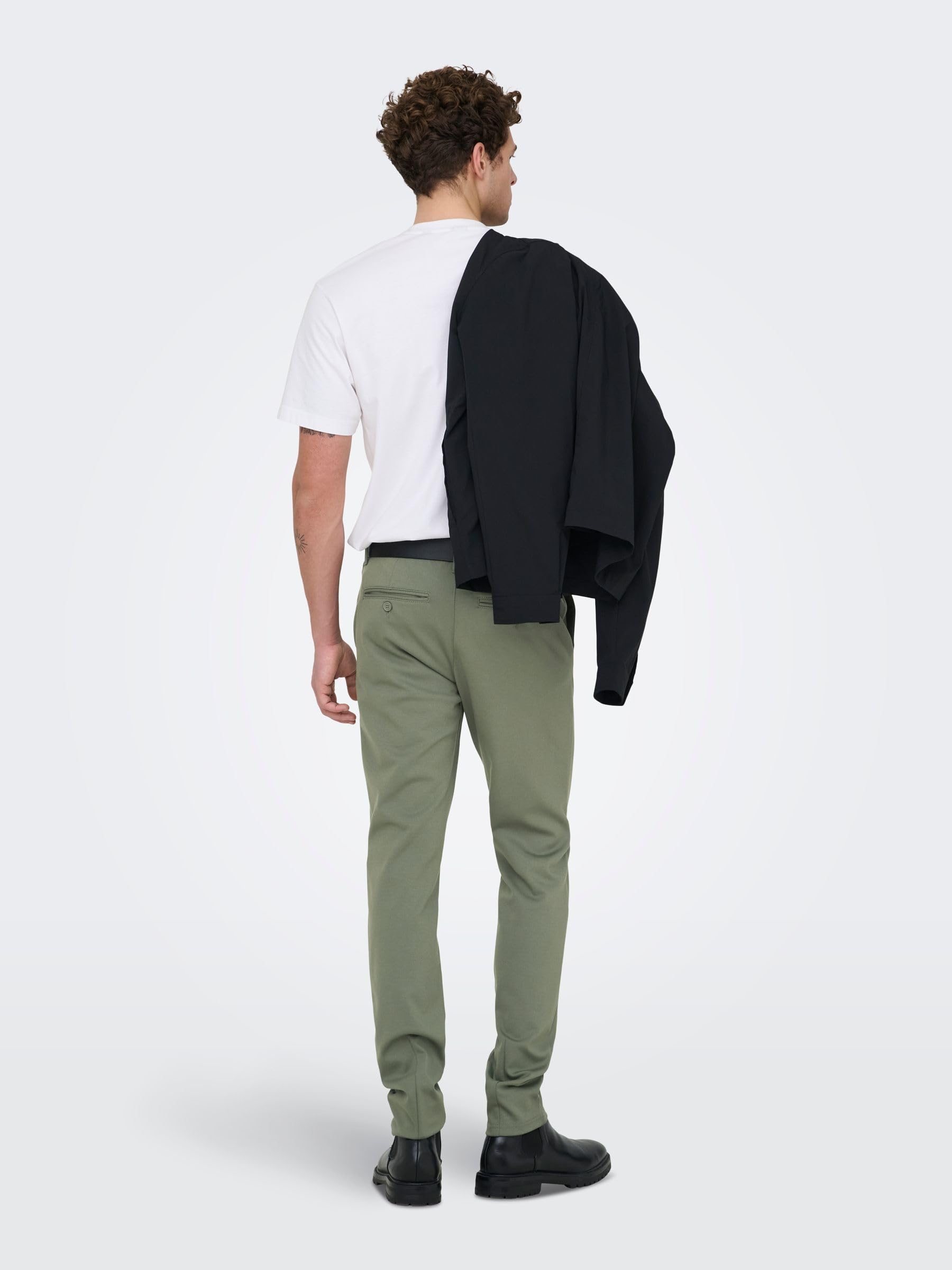 Only & Sons Onsmark Slim 0209 Pantaloni Chino 29W/32L Grigio