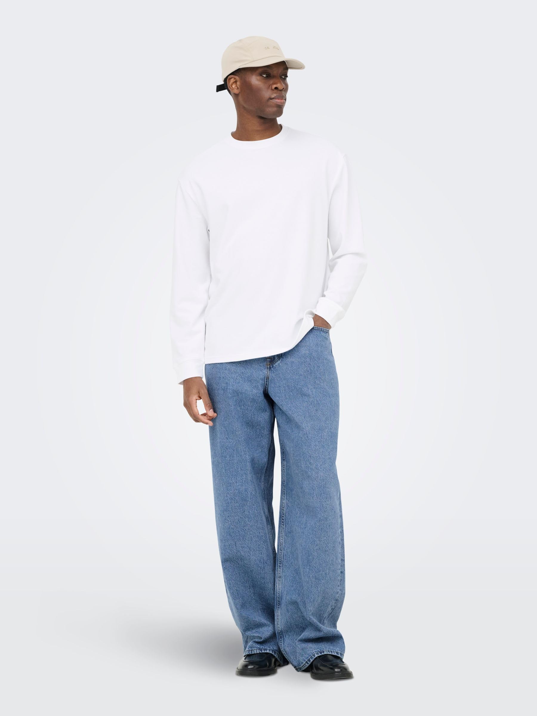 ONLY & SONS Onsremi Wide Pim Box Jeans Uomo Blu 30W 30L