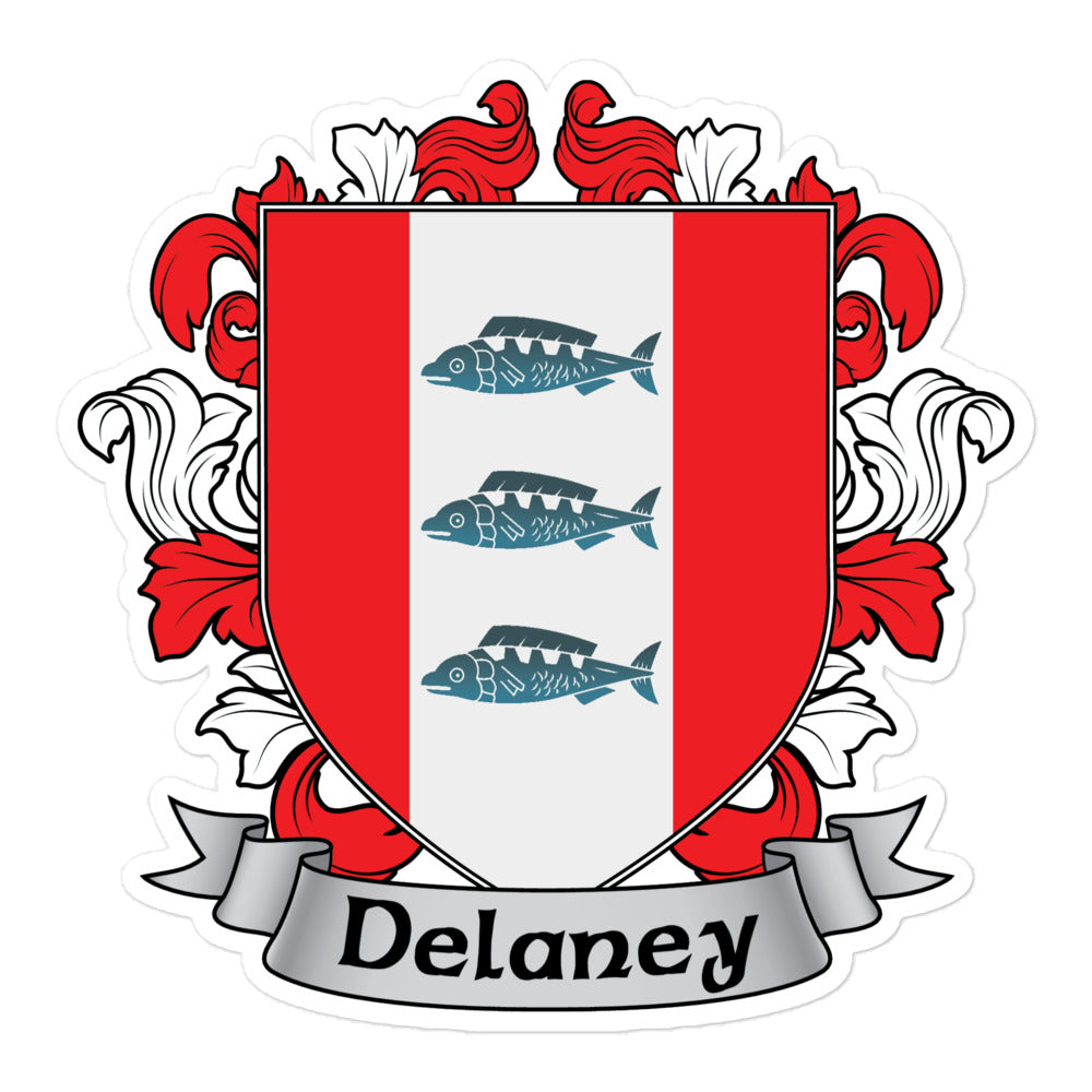 7.62 Design Delaney Family Coat of Arms adesivo vinile 3x3 stemma