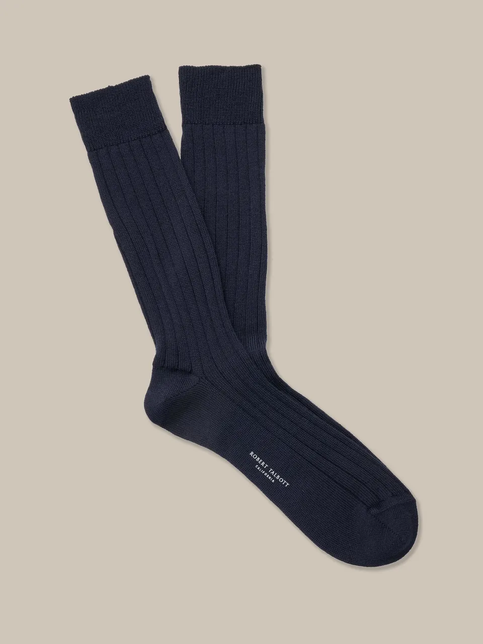 Robert Talbott Howard Calzini Merino Blu Navy