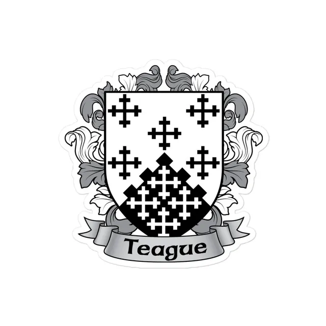 7.62 Design Teague Irish Coat of Arms sticker vinile 4"x4"