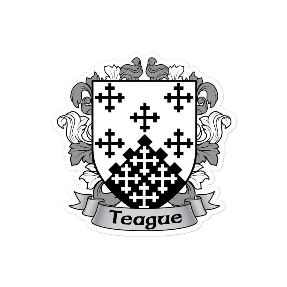 7.62 Design Teague Irish Coat of Arms sticker vinile 4"x4"