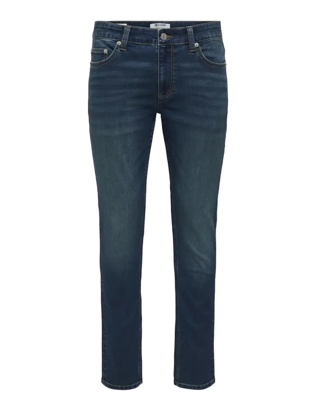 Only & Sons Onsloom Slim Jeans Uomo 30W/34L Blu Scuro