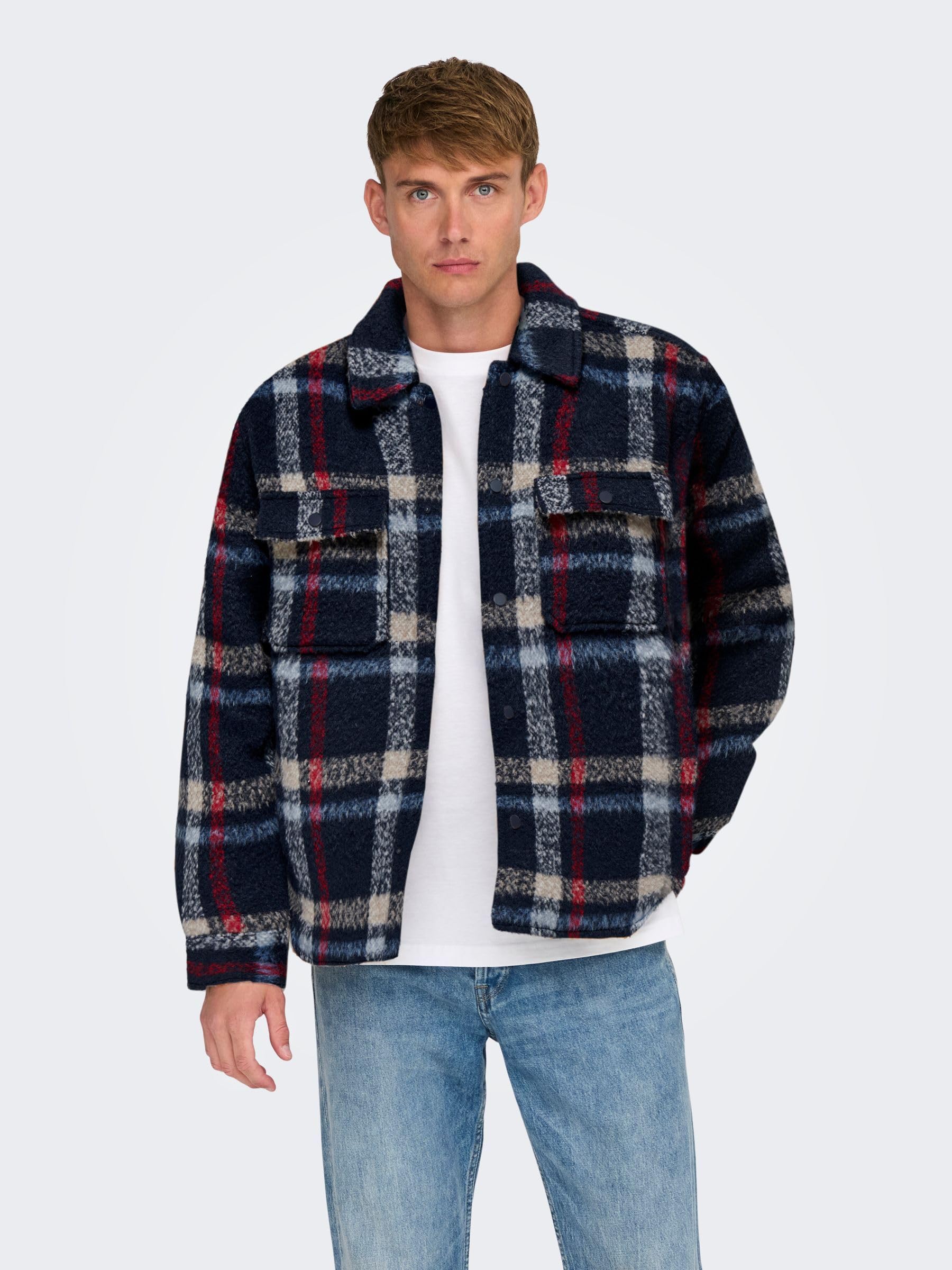 Only & Sons Onsgio Giacca Uomo Parisian Night S Leggera