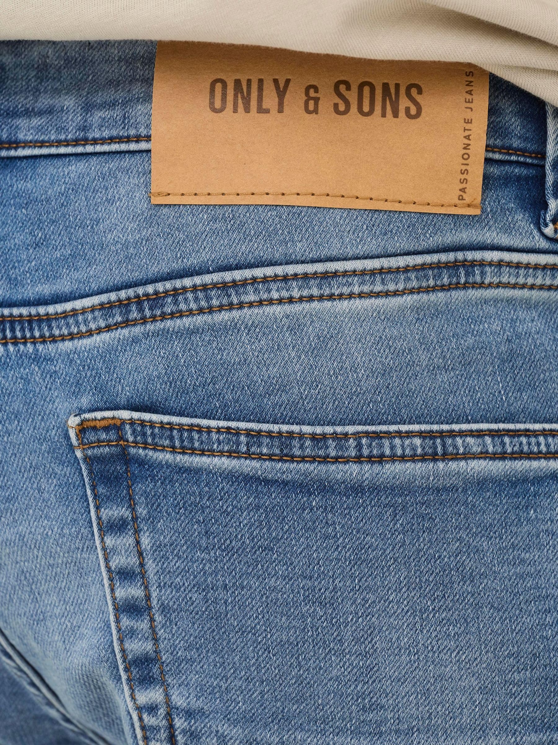 Only & Sons Loom jeans slim uomo blu denim elasticizzato