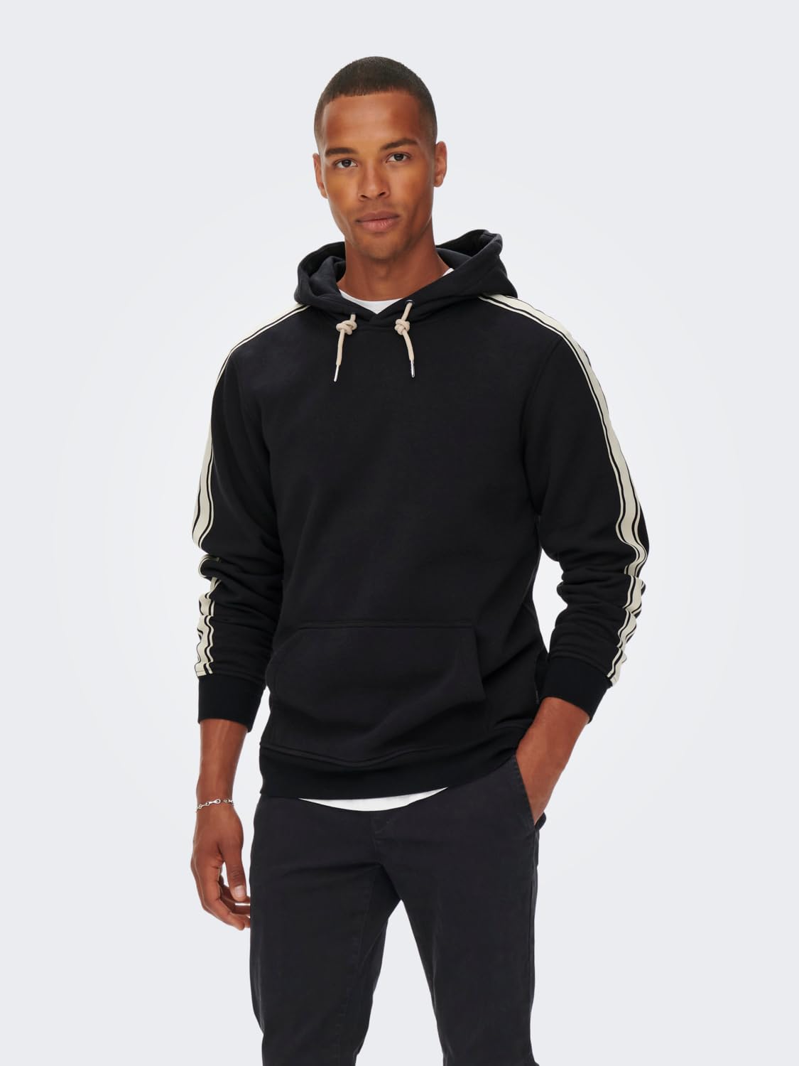 ONLY & SONS Felpe Felpa con Cappuccio Uomo XL Navy Scuro